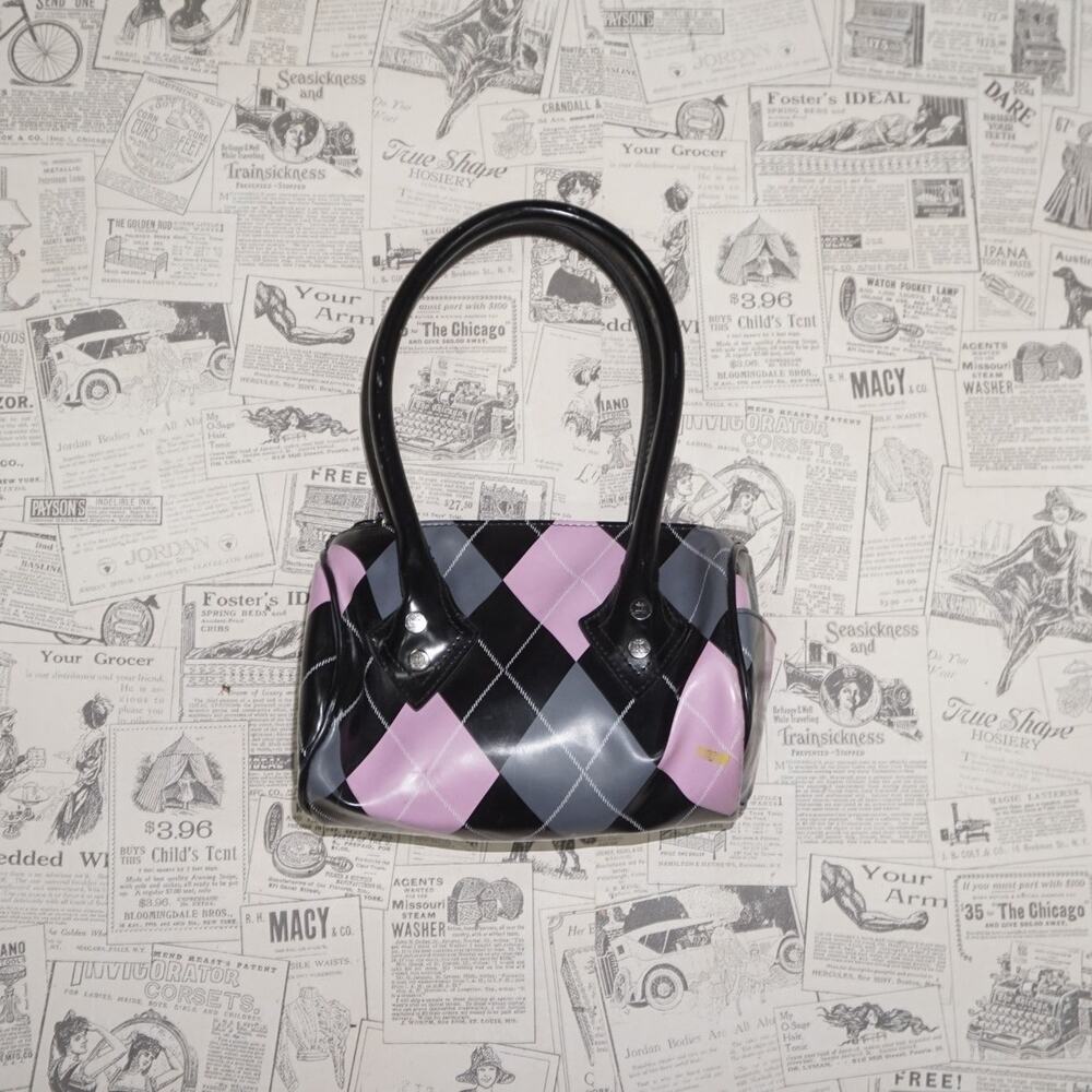 Vintage Y2K Jlo Accessories argyle plaid pattern micro purse